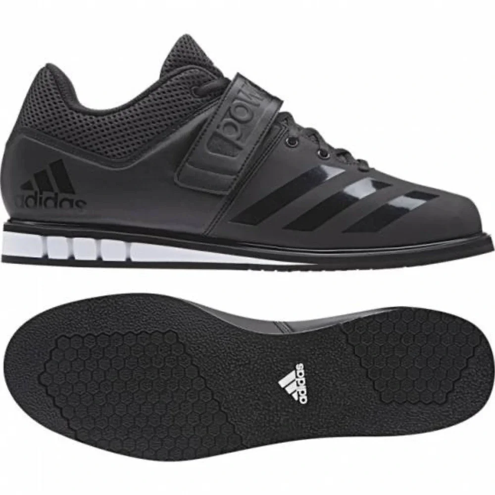 Adidas Powerlift 3.1 Weightlifting Shoes EUC Mens 11 BA8019 Black Strength Train